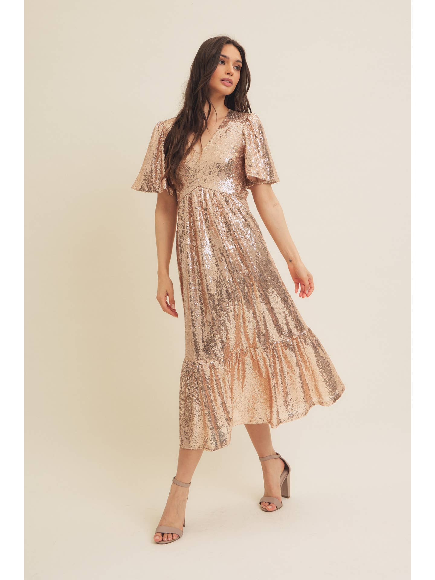 Karsyn Sequin Midi Dress Final Sale