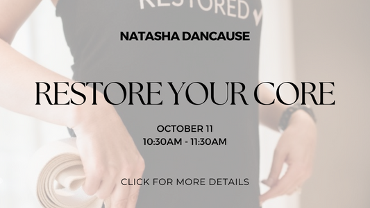 Free Fitness Friday: Restore Your Core October 11, 2024