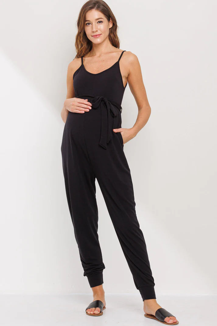 Grey Maternity Jumpsuit with Pockets – The Fourth