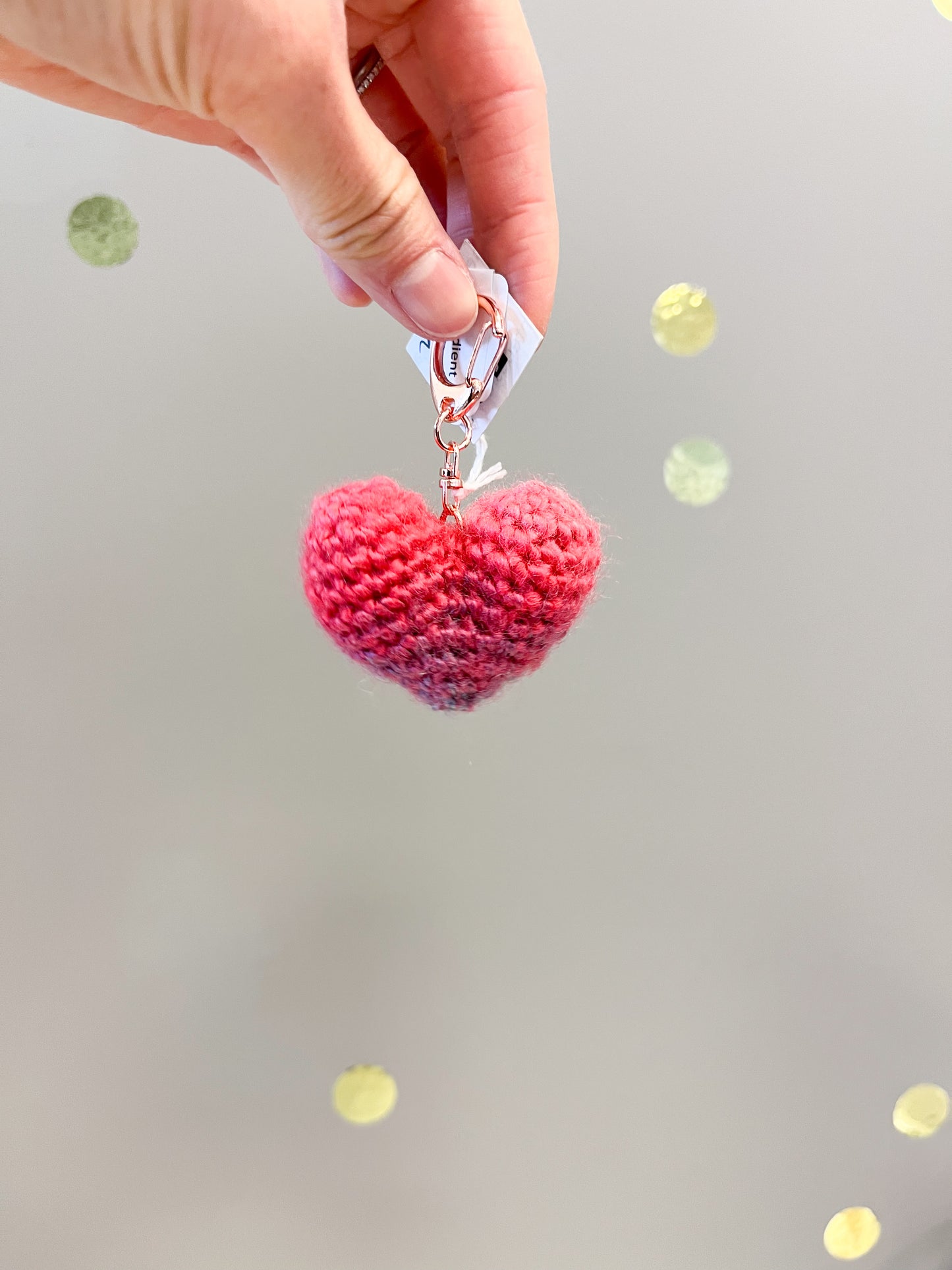 Heart Crochet Keychains