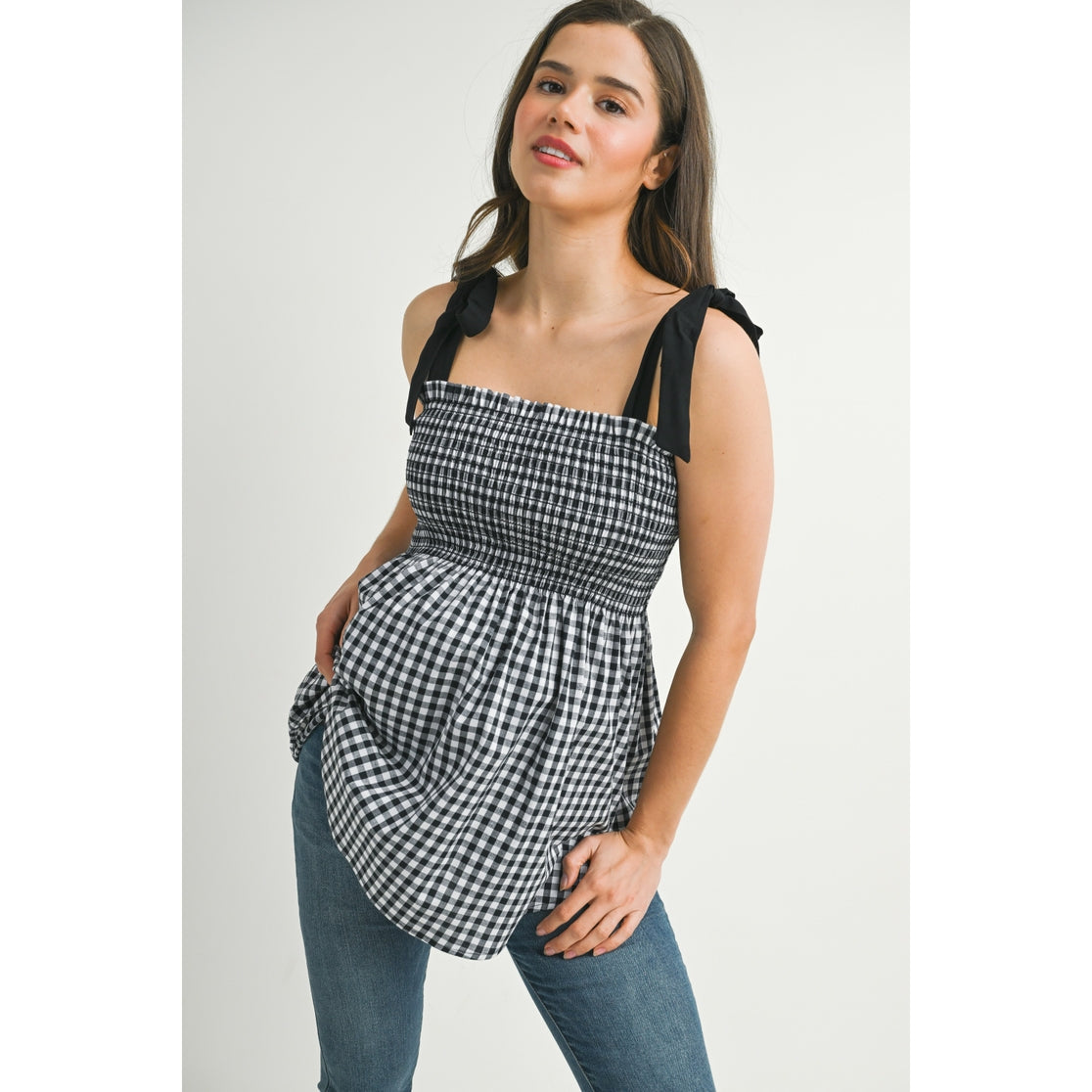 Arabella Gingham Tank Top