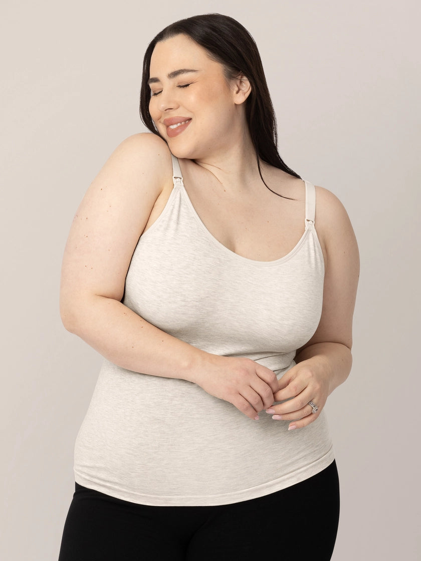 Sublime® Bamboo Maternity & Nursing Camisole in Oatmeal