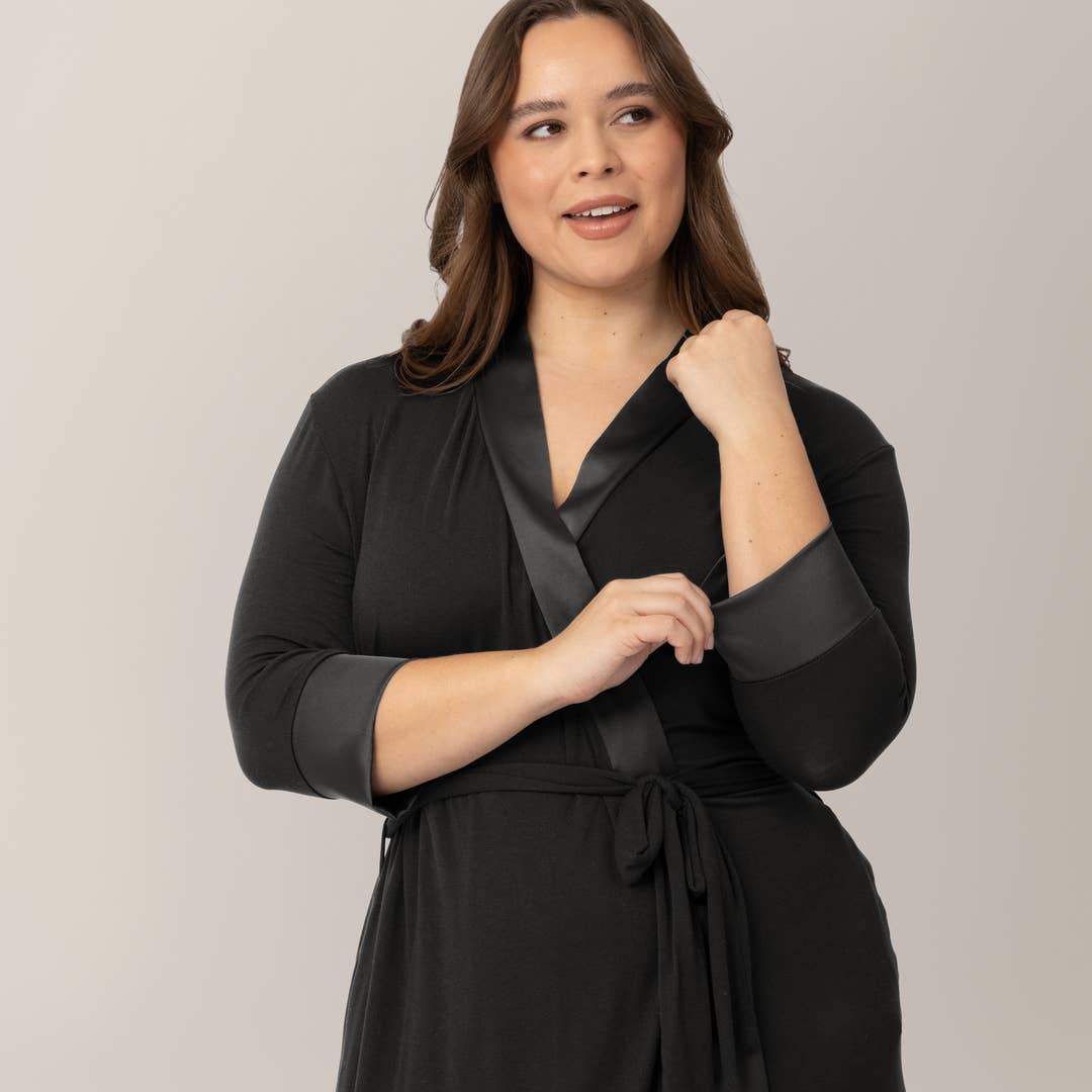 Emmaline Maternity & Postpartum Robe - Two Belt Position