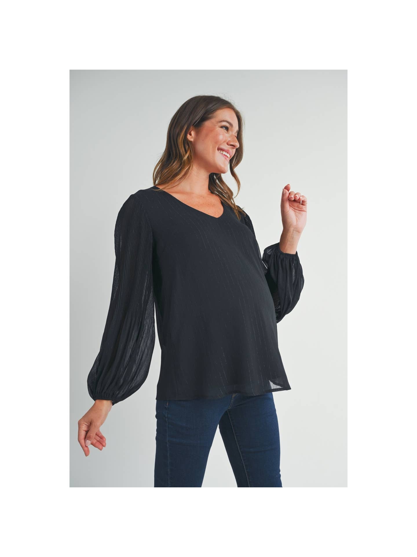 Anika Pleated Blouse