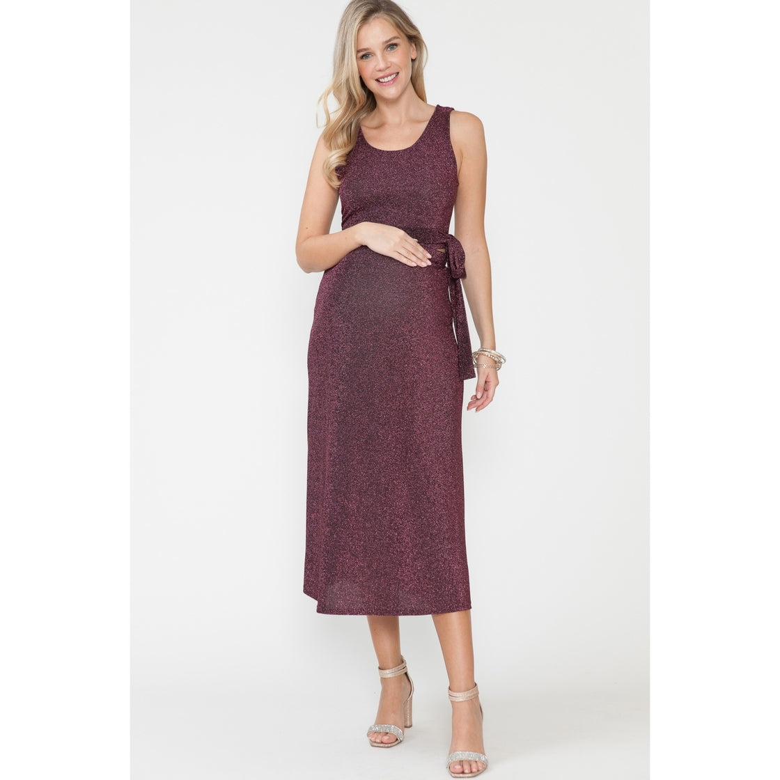 Kyla Pink Tank Top, Cardigan & Midi Skirt 3 Piece Set