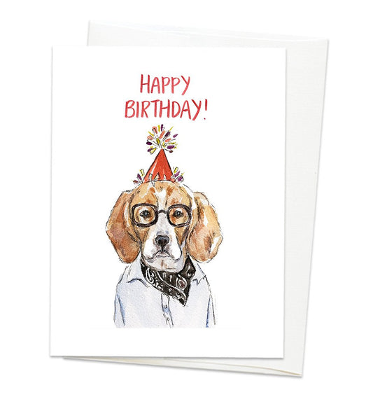 Beagle Birthday Card