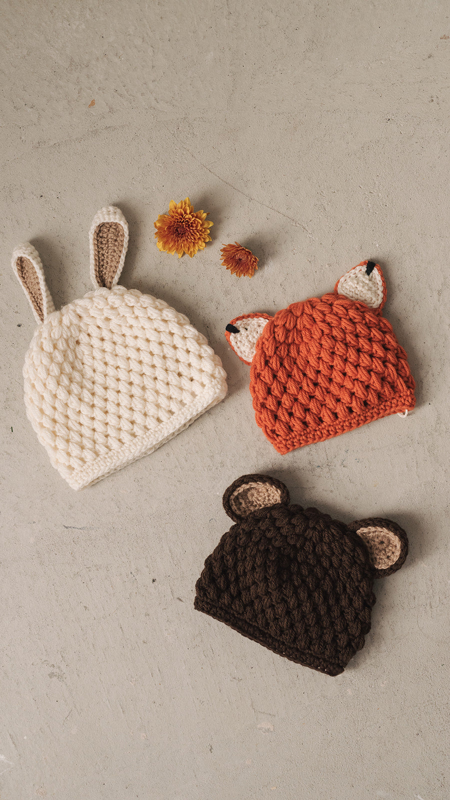 Bunny Hat with Brown Ears