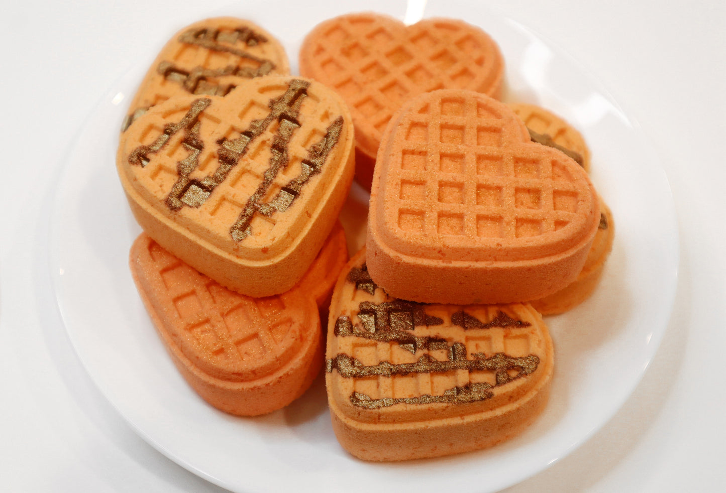 Heart Waffle Bath Bomb Set