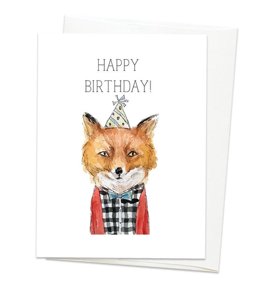 Fox Birthday Card