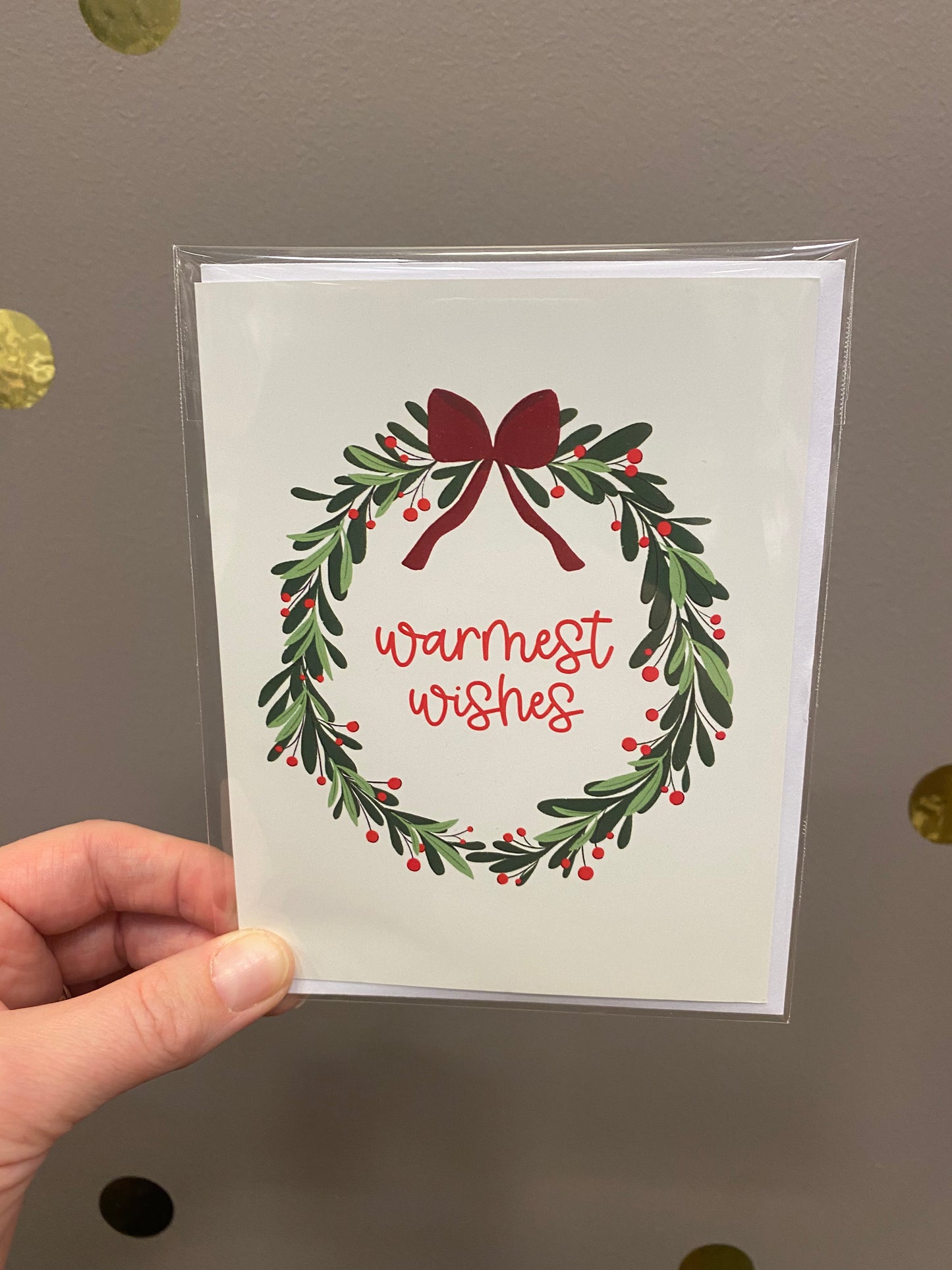 Warmest Wishes Christmas Card