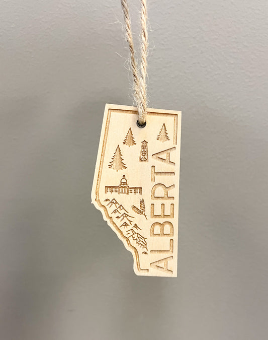 Alberta Landscape Ornament