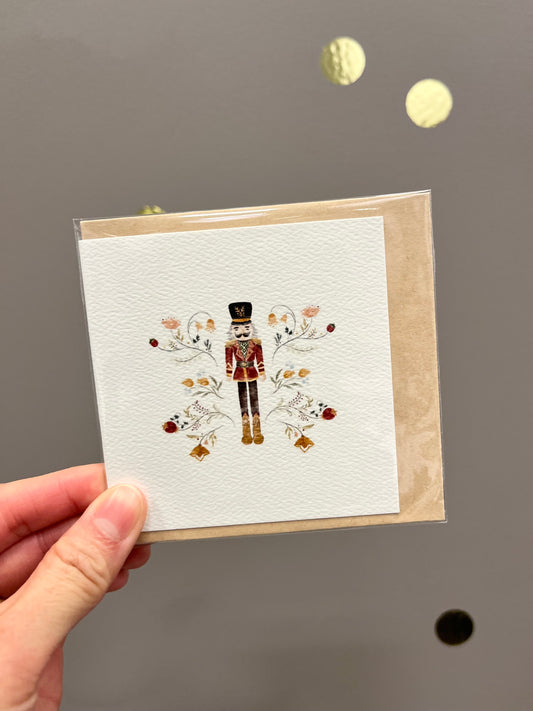 Red Nutcracker Mini Card