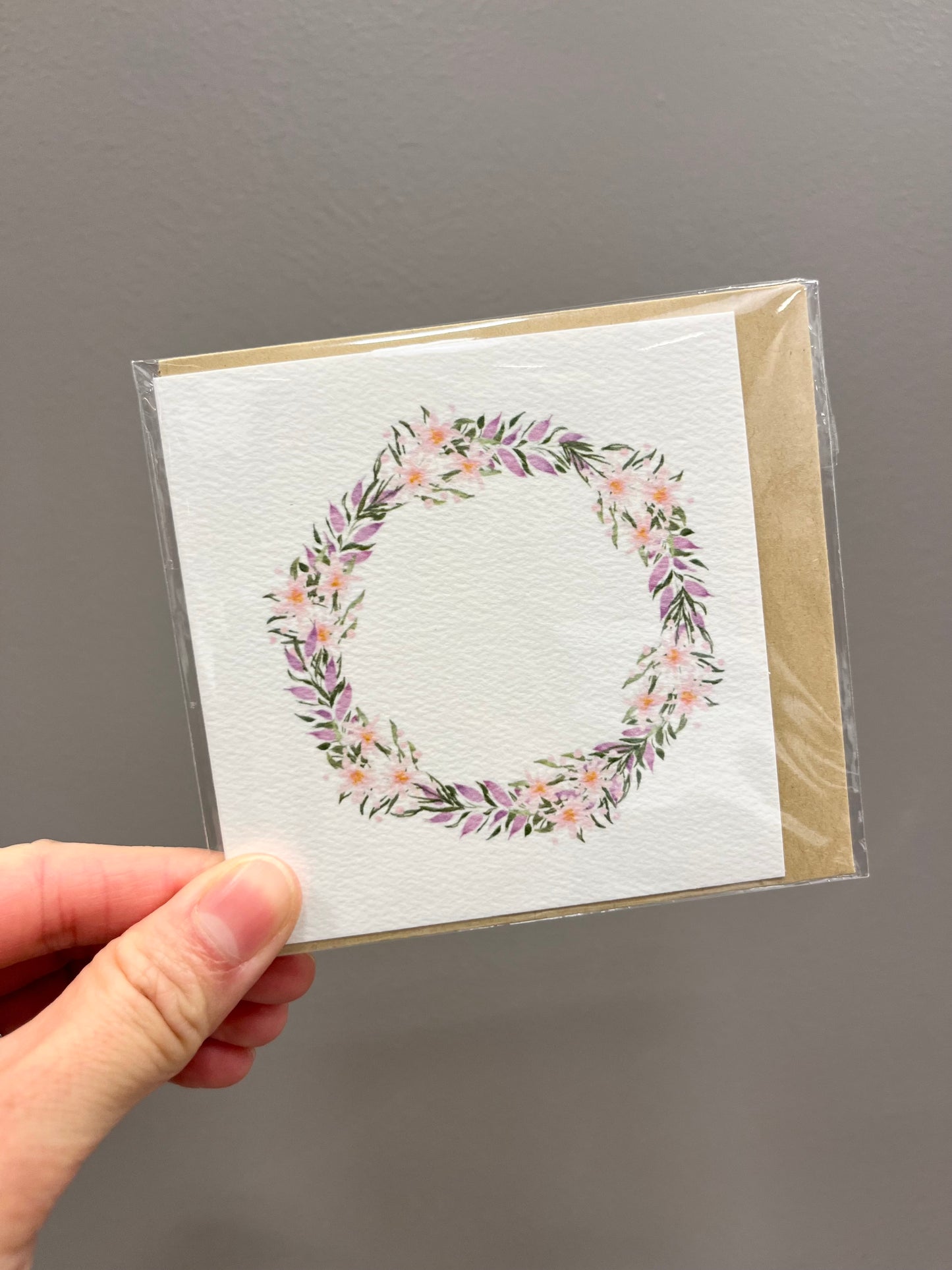 Floral Wreath Mini Card