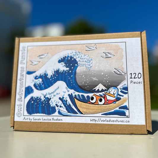 The Great Wave Owl & Penguin Puzzle