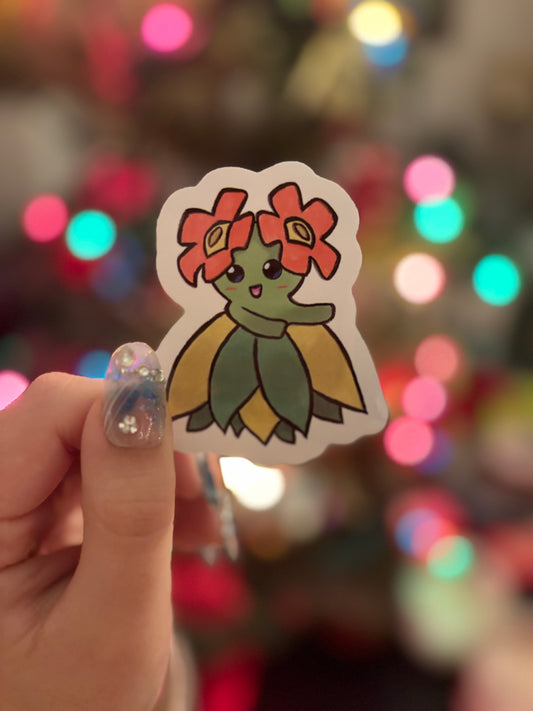 Hula Flower Sticker