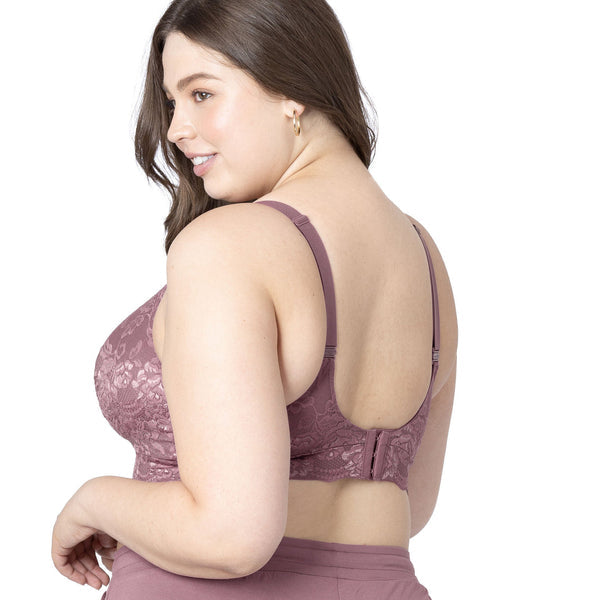 Buy Kindred Bravely Minimalist Hands Free Pumping Bra  Patented All-in-One  Pumping & Nursing Plunge Bra, Lilac Stone, M at