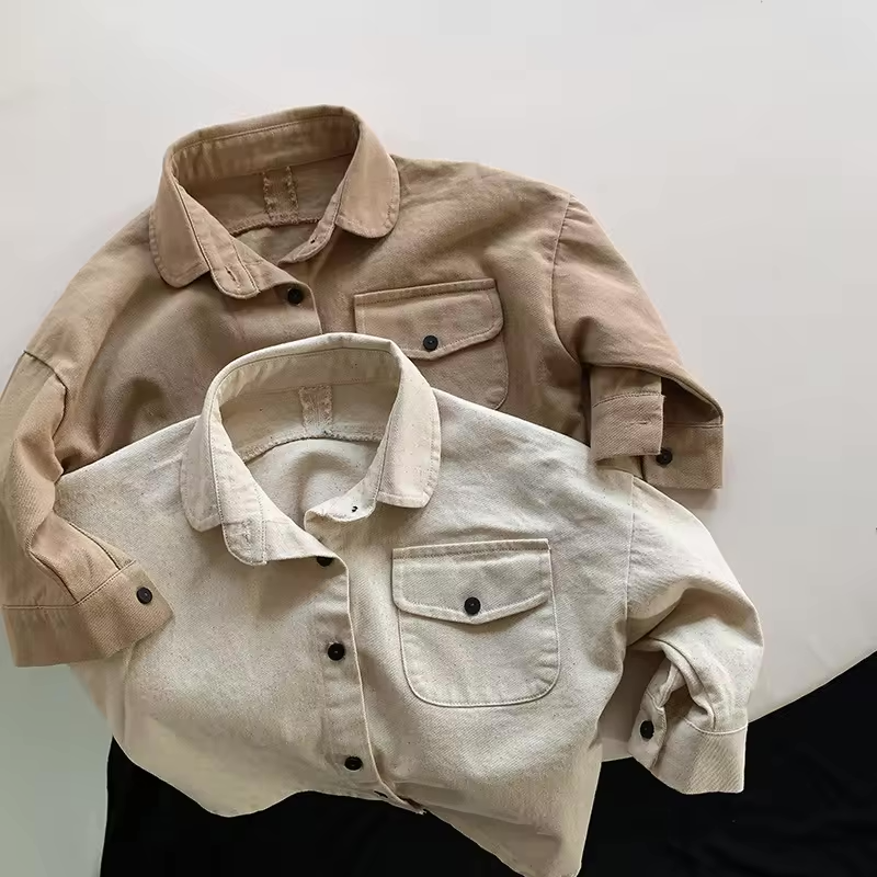 Miles Button Up Shirt in Cream