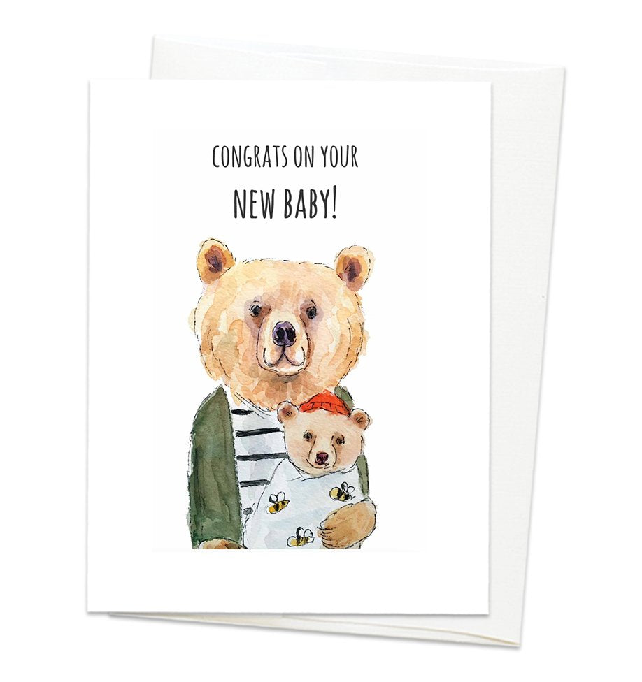 New Baby Bear Card