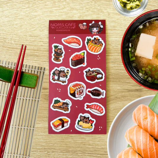 Sushi and Toast Sticker Sheet