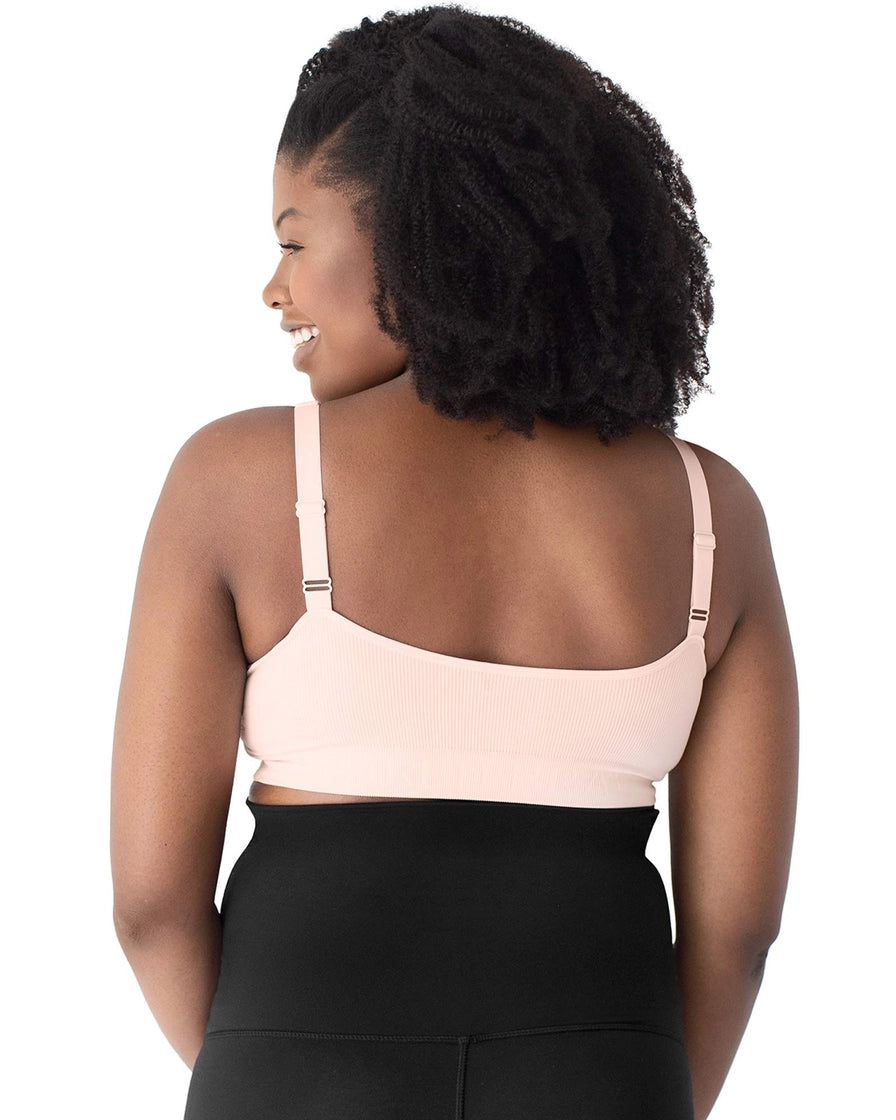 Sublime® Adjustable Crossover Nursing & Lounge Bra in Soft Pink