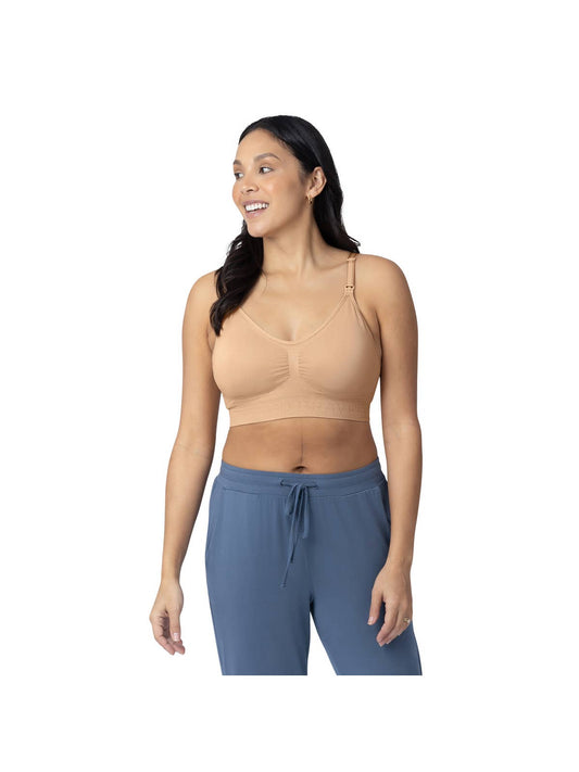 Super Busty Sublime® Hands-Free Pumping & Nursing Bra in Beige