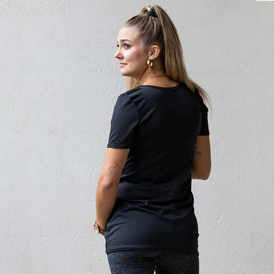 Emma Active Short Sleeve in Black