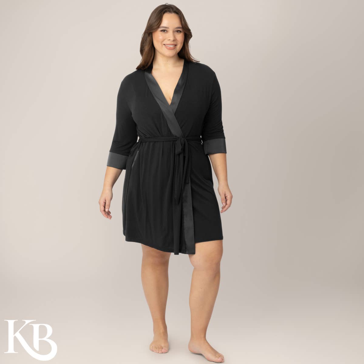 Emmaline Maternity & Postpartum Robe - Two Belt Position