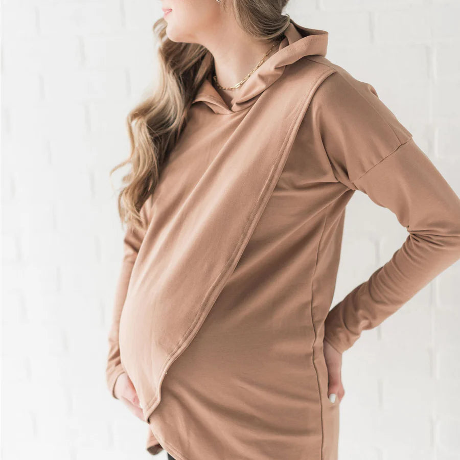 Gianna Hoodie in Camel