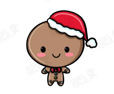 Gingerbread Man Sticker