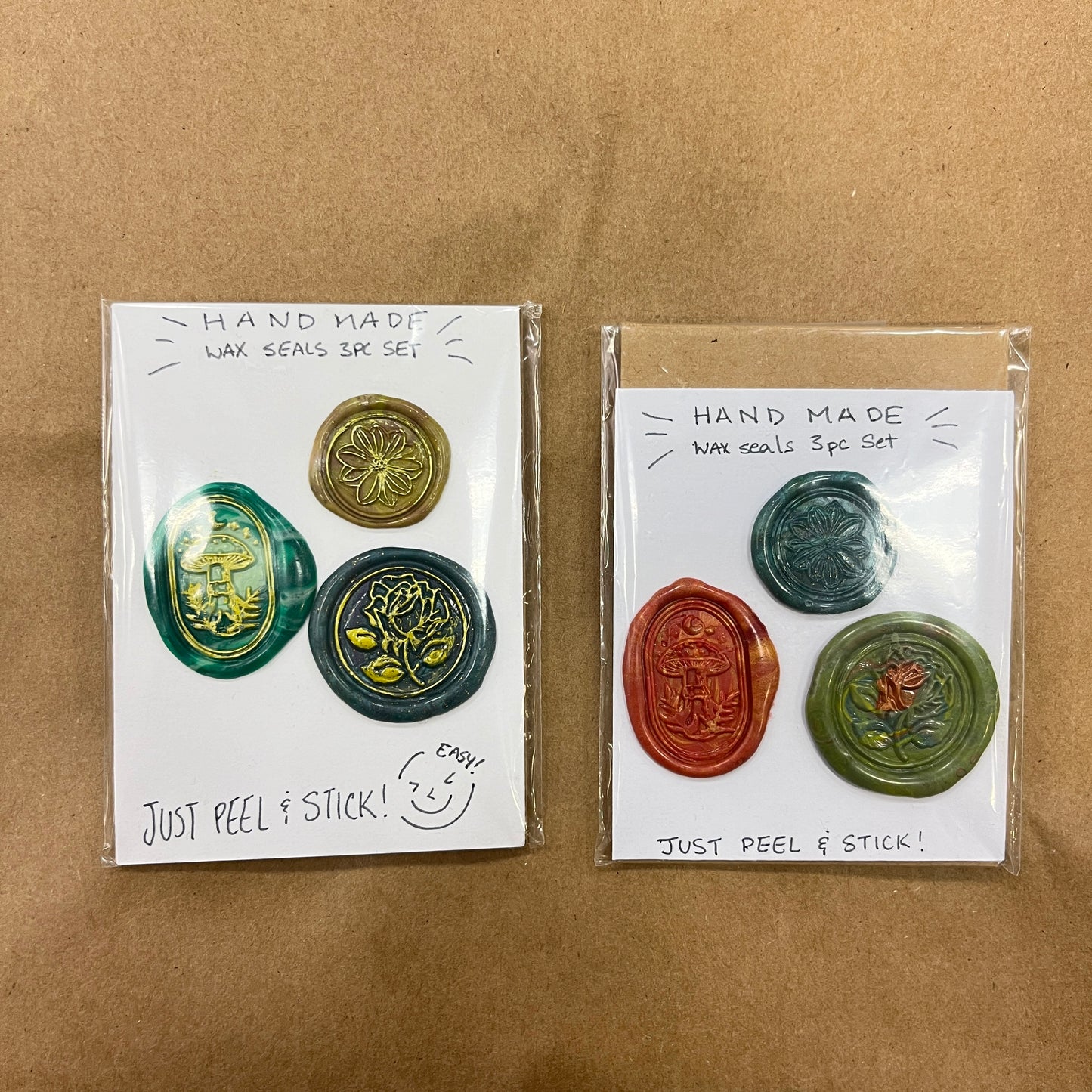 Triple Mini Card Set with Wax Seals