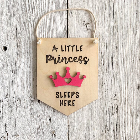 A Little Princess Sleeps Here Banner