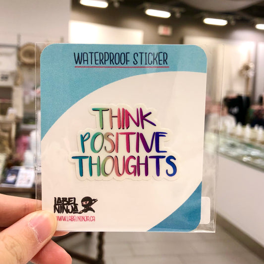 Think Positive Thoughts Sticker