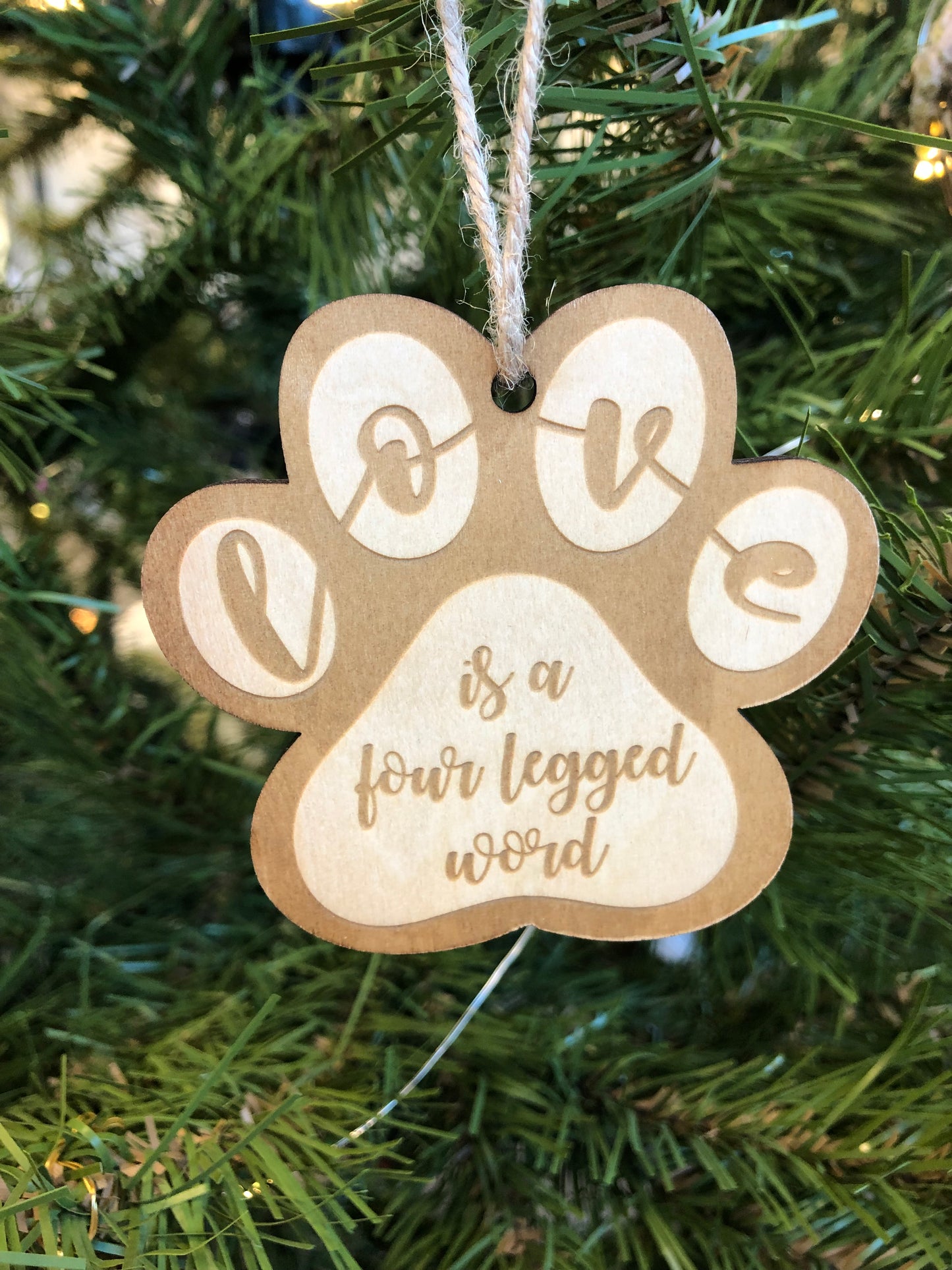 Love Paw Ornament