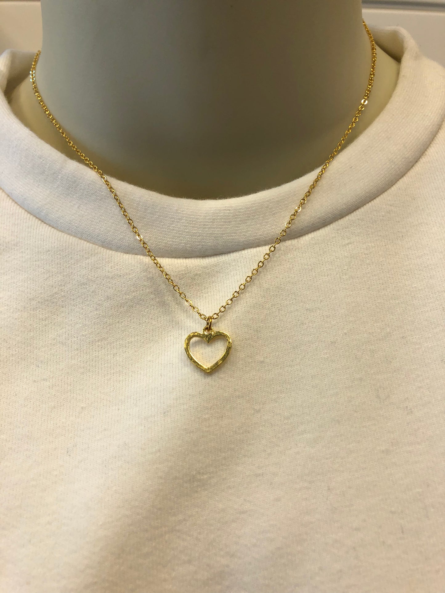 Hollow Heart Necklace